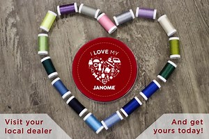 Because we LOVE our Janome stitchers and because it is National Embroidery month (a month surely worth celebrating) we are giving away TWO thread tins to you, the people we LOVE dearly! Here is how to enter: 1. Tag your favorite sewing buddy in the comments below. One comment per tag, but tag as many as you’d like! 2. Both of you must like our Janome Facebook page. **Contest closes midnight on Sunday the 16th and this giveaway is not affiliated with Facebook. | Janome Sewing Machines