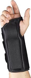 OTC Wrist Splint, 6-Inch Petite or Youth Size, Wrist Sprains, Post Cast Removal, Lightweight Breathable, X-Large, 8 Inch (Right Hand)