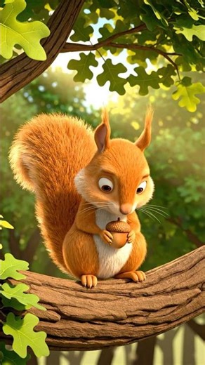 Nutty the Squirrel 🐿️ | A Story of Loneliness and Hope 💔🌸 | Emotional Cartoon Short#NuttyTheSquirrel