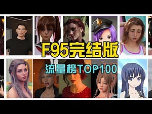 F95完结版流量最高的100款大作，按照views（浏览量）排序，注意单位是万