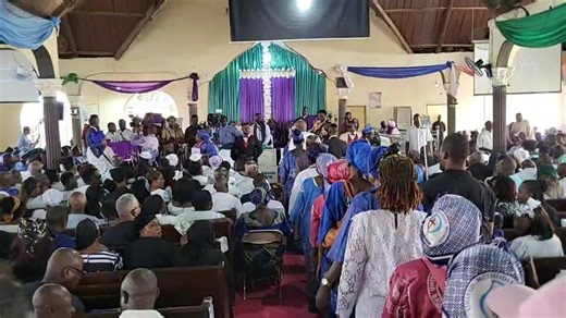 In Moyamba Funeral, Divine and Communion Service for the Late REV. SMART KELSON SENESIE at the Trinity united Methodist church Moyamba. | Unity Broadcasting