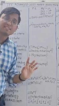 JEE ADVANCED 2022 PAPER ANALYSIS #jee #exam #solution #neet #new #iit #iitjee #chemistry #jeemains