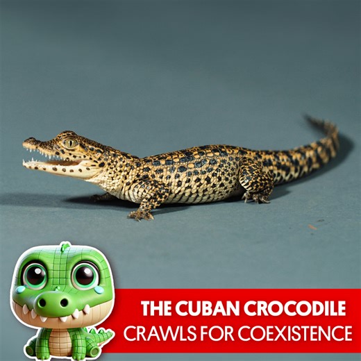 The Cuban crocodile is a small but aggressive species of crocodile found only in Cuba 🐊🇨🇺 | Great Big Story