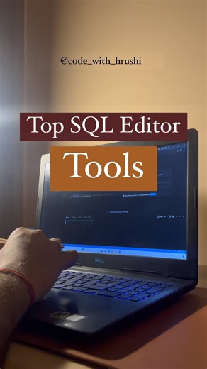 Hrushi Yadav | Top SQL Editor Tools 💻 ✔️Adminer ✔️DBeaver ✔️Microsoft SQL Server Management Studio ✔️RazorSql ✔️SQuirrel SQL ✔️Datapine SQL Editor... | Instagram