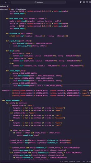 Thom Code on Instagram: "Python Rock Paper Scissors Simulation! #python #programming #coding"