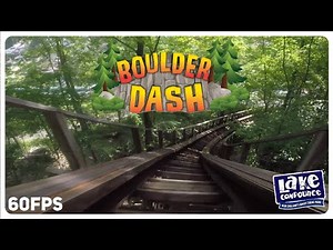 Boulder Dash in-between the tracks on-ride 1080p POV @60fps - Lake Compounce, Bristol CT