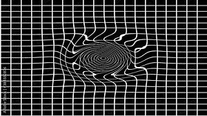 Gravitational Lensing Effect Warping Spacetime Around a Black Hole Demo