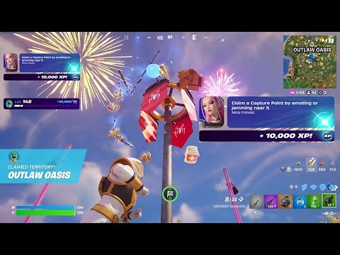 How to EASILY Claim a Capture Point by emoting or jamming near it in Fortnite locations Quest!
