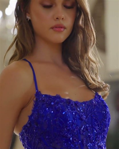 Lace-Up Long Corset Prom Dress Nox Anabel A1725