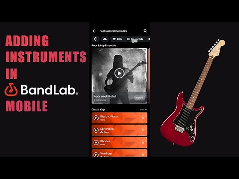 Adding Instruments in BandLab Mobile