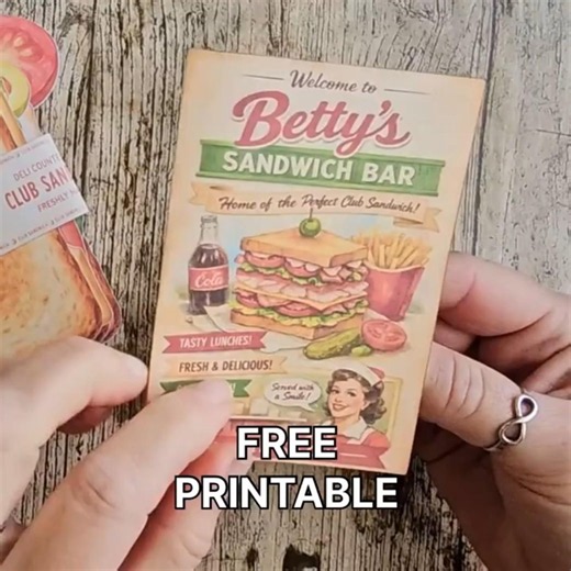 ￼￼ Free printable the sandwich card