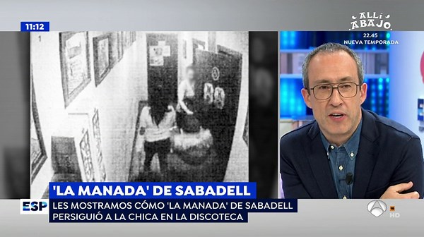 VÍDEO | Imágenes de 'La Manada de Sabadell' persiguiendo a su víctima hasta el baño del pub