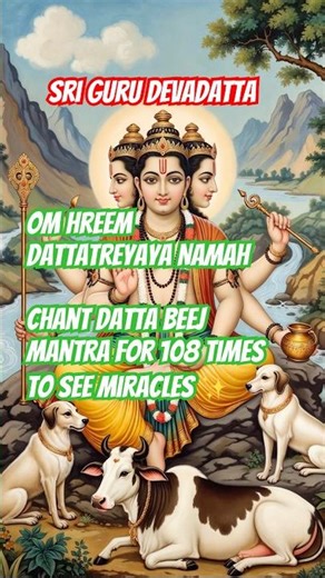 Dattatreya beej mantra #dattabhakti #dattatreya #sacredaiwaves #bhakti #guru #shortsfeed #shorts