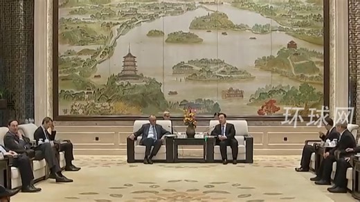 浙江省委书记王浩在杭州会见德国总理默茨一行