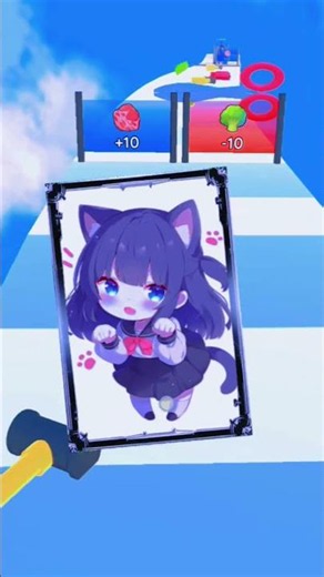 New game kitten run Anime 3d games🎯,Mobile Games Android iOS Cool game #ytshort#gamergirl#viralshort
