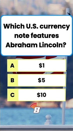 Only 1% Know 🤯 Abraham Lincoln on Which U.S. Dollar? 💵 | $1 vs $5 vs $10 | #USCurrency #QuizShorts