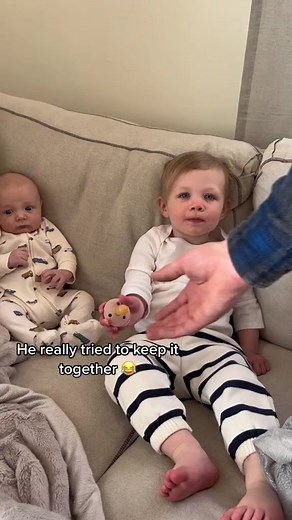 Slow Crying Baby Siblings Moment