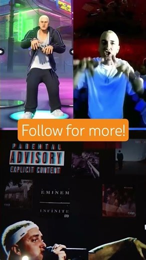 Slim Shady Emote Brought to Life #eminem #rap #shorts