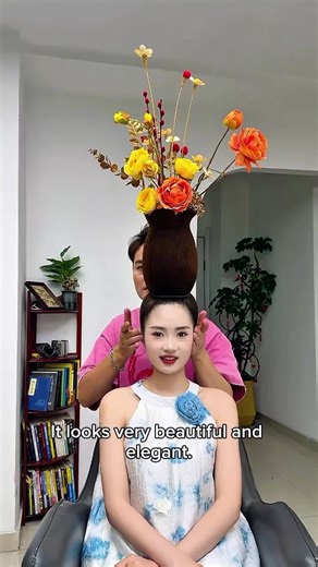Unique Hairstyle Ideas with Flowers on Top