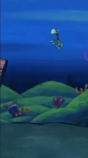 Squidward Screaming From SpongeBob