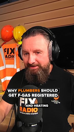 Why Plumbers should be getting F-Gas registered... Listen to Craig Wilkinson's Advice Corner every Friday with Chance Litchfield on Snag the Week 📻 #construction #plumbers | Fix Radio