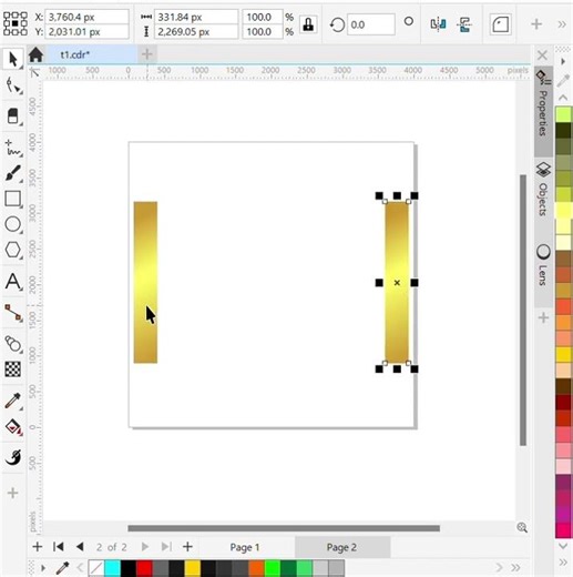 how to make gradient strip background