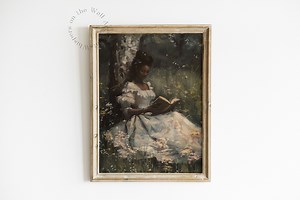 Vintage Black Art, Summer Decor, Moody Victorian Art, African American Printable Wall Art, Black Woman Wall Art Print, Light Academia Art - Etsy