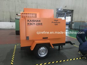 [Hot Item] KSCY-220/8 Trailer Mounted 8bar Kaishan Screw Air Compressor
