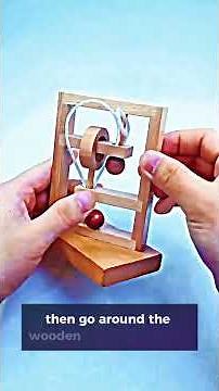 Wooden Rope Puzzle Solution | Tricky Brain Teaser #iqtest #braintestsolution #brainlearning