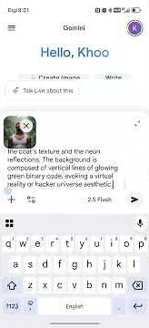 How to do Matrix theme photo.promt at description
