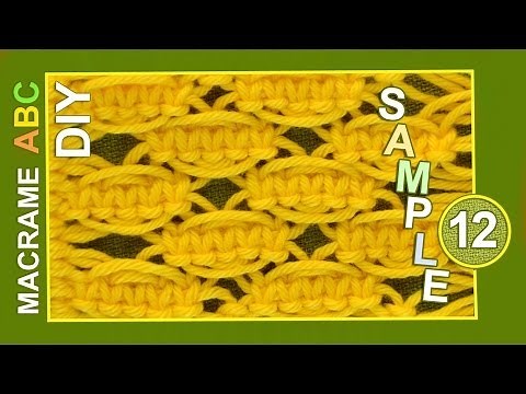 Macrame ABC - pattern sample #12