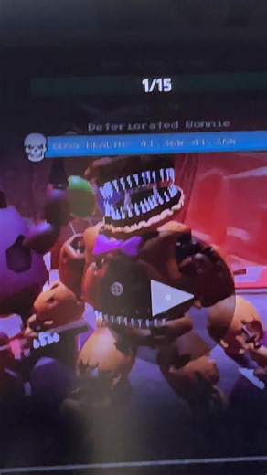 I unlocked the new nightmare fredbear in fntd2