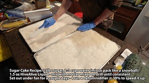 This is how I make winter sugar cakes for the bees. These are used to put in the hive directly on top of the bees if they are running low on winter stores. Late January and February is when many bees will starve out if they run out of food. This is more likely this year with the mild winter and lots of bee flight burning up their valuable stores. #beekeeping #beekeepers #beekeeperslife #jeromebeefarm | Jerome Bee Farm