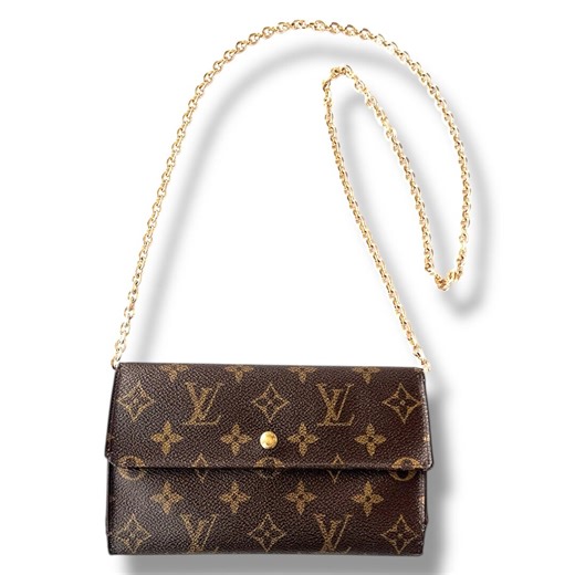 Louis Vuitton Monogram Wallet on Chain – Vintage Classic With Modern Elegance - Etsy