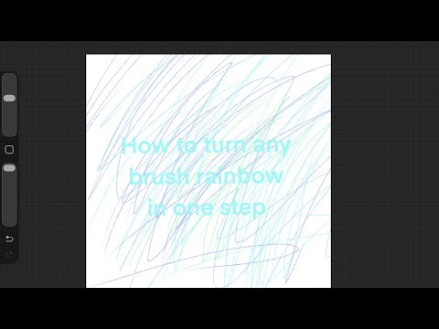 How to turn any brush rainbow in one step, Procreate Tutorial