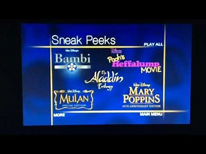 Sneak Peeks Menu to Aladdin: Special Edition (DVD, 2004)