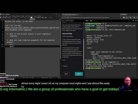 Sunday is for labs. Ansible labs and hanging with the ProLUG.