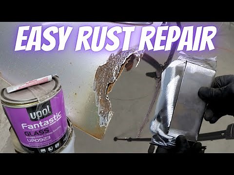Repair a rust hole in a door edge. #autobody # bodywork # rustrepair