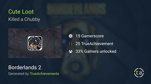 Cute Loot achievement in Borderlands 2 (Xbox 360)