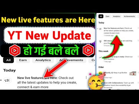 New live features are Here: Check Out All The Latest Updates To help You Create, Connect & Earn More