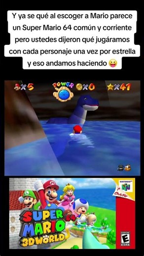 We got the first star of World 6 in Super Mario 3D World 64. #supermario64
