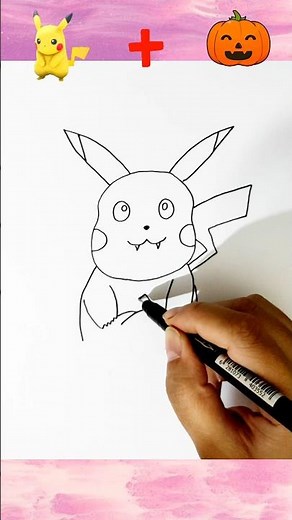 ⚡ Vampire Pikachu & the Happy Pumpkin | Cute & Spooky Halloween Art 🩸