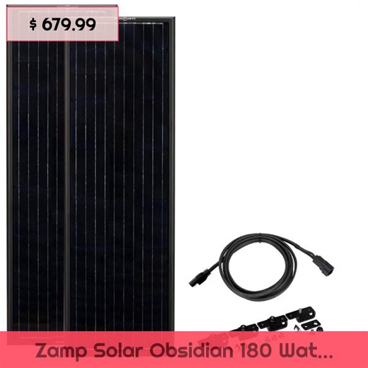 🌞 Harness the sun’s power like never before! Introducing the Zamp Solar Obsidian 180 Watt 9.4 Amp Long & Narrow Solar Panel Kit! Perfect for off-grid living, camping trips, or RV adventures, this sleek and compact design brings sustainable energy wherever you roam. 🌲✨ With its robust performance and stylish appeal, you can embrace adventure while being eco-friendly. Isn't that a win-win? Grab yours today for just $679.99! Who wouldn’t want to elevate their outdoor experience? 😉💚 #SolarPanel 