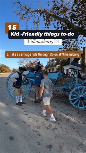 From carriage rides to hands-on history, Williamsburg offers endless ways for kids (and kids at heart) to learn, play, and explore! @mdfunfam #VisitWilliamsburg #WilliamsburgVA #KidFriendly #FamilyFun #FamilyVacation #TheHistoricTriangle #ActivitiesforKids | Visit Williamsburg