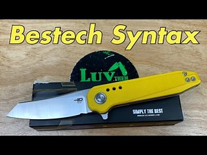 Bestech Syntax Todd Knife & Tool design !