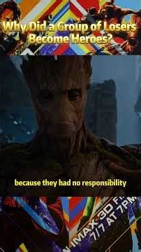 Why did the Guardians of the Galaxy, a group of misfits and failures, end up saving the universe?