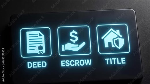 Understanding property deed, escrow, and title insurance for home ownership Stock Video