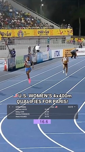 Another relay secures Olympic qualification. #ParisOlympics #WorldRelays #trackandfield | NBC Olympics & Paralympics