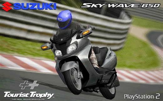 PS2 摩托浪漫旅 铃木 SKY WAVE 650 '04 深邃森林赛道