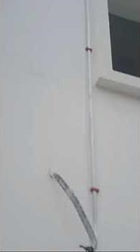 Earthing strip installation in wall successfully completed